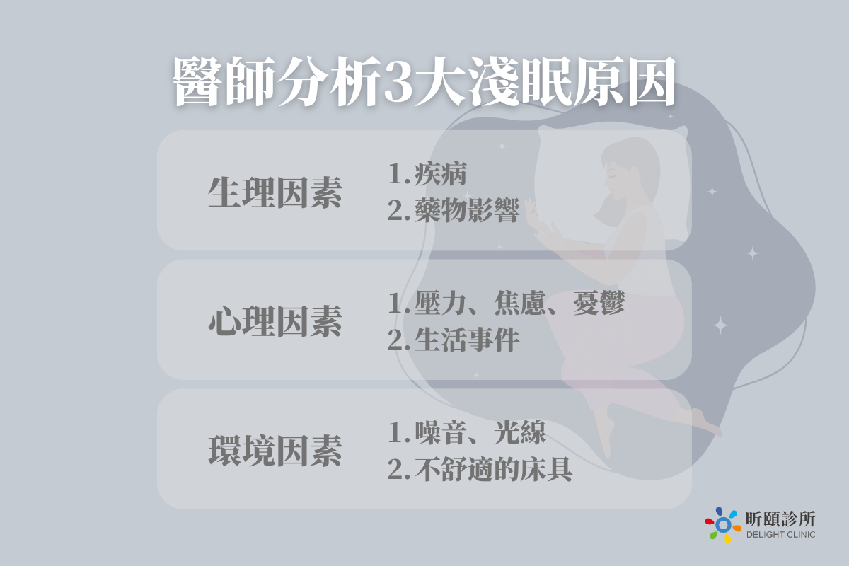 淺眠為什麼會發生？醫師分析3大淺眠原因